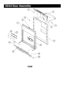 Ed24 Door parts for Dacor Dishwasher ED24 from AppliancePartsPros.com