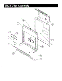 Ed24 Door Parts parts for Dacor Dishwasher MDV24 from AppliancePartsPros.com