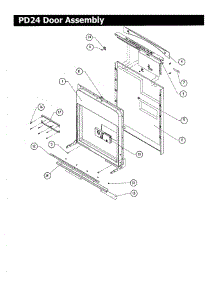 Ed24 Door Parts parts for Dacor Dishwasher PD24 from AppliancePartsPros.com