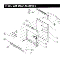 Mdh24 / Mdv24 Door parts for Dacor Dishwasher ED24 from AppliancePartsPros.com