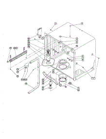 Tank (Rev. A & B) parts for Dacor Dishwasher ID30 from AppliancePartsPros.com