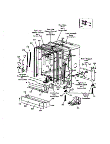 Tub And Frame parts for Dacor Dishwasher MDW24 from AppliancePartsPros.com
