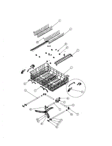 Upper Rack parts for Dacor Dishwasher EDW30 from AppliancePartsPros.com