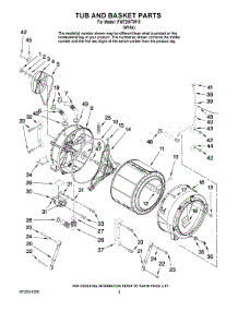 03 - Tub And Basket Parts parts for Whirlpool Washer IFW7200TW10 from AppliancePartsPros.com