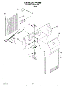 10 - Air Flow Parts parts for Whirlpool Refrigerator CS25CFXTQ00 from AppliancePartsPros.com