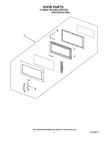 02 - Door Parts parts for Whirlpool Microwave IMH16XSQ4 from AppliancePartsPros.com