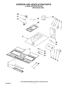 03 - Interior And Ventilation Parts parts for Whirlpool Microwave IMH16XSS4 from AppliancePartsPros.com