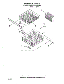 06 - Dishrack Parts parts for Whirlpool Dishwasher CUD4000WQ0 from AppliancePartsPros.com