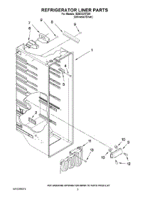 02 - Refrigerator Liner Parts parts for Whirlpool Refrigerator IS25CGXTD01 from AppliancePartsPros.com
