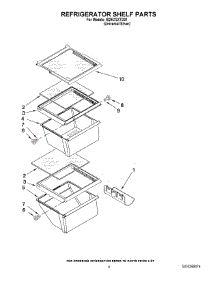 03 - Refrigerator Shelf Parts parts for Whirlpool Refrigerator IS25CGXTD01 from AppliancePartsPros.com