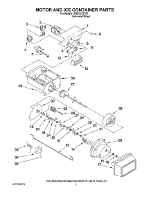 05 - Motor And Ice Container Parts parts for Whirlpool Refrigerator IS25CGXTD01 from AppliancePartsPros.com