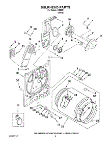03 - Bulkhead Parts parts for Whirlpool Dryer IV86001 from AppliancePartsPros.com