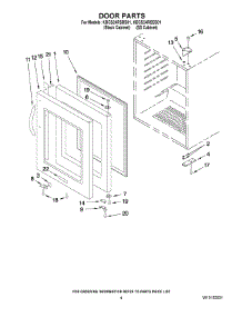 03 - Door Parts parts for Kitchenaid Wine Cooler KBCS24RSSS01 from AppliancePartsPros.com