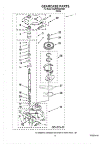 08 - Gearcase Parts parts for Whirlpool Washer CAWS16445WQ0 from AppliancePartsPros.com