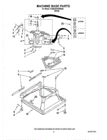 05 - Machine Base Parts parts for Whirlpool Washer CAWSS16445WQ0 from AppliancePartsPros.com