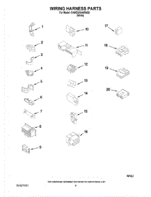 06 - Wiring Harness Parts parts for Whirlpool Washer CAWSS16445WQ0 from AppliancePartsPros.com