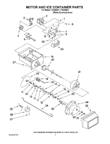 05 - Motor And Ice Container Parts parts for Whirlpool Refrigerator ITQ225301 from AppliancePartsPros.com