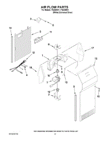 10 - Air Flow Parts parts for Whirlpool Refrigerator ITQ225301 from AppliancePartsPros.com