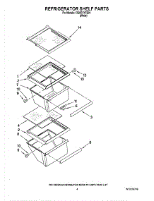 03 - Refrigerator Shelf Parts parts for Whirlpool Refrigerator CS25CFXTQ01 from AppliancePartsPros.com
