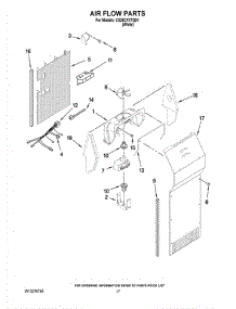 10 - Air Flow Parts parts for Whirlpool Refrigerator CS25CFXTQ01 from AppliancePartsPros.com