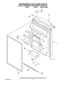 04 - Refrigerator Door Parts parts for Whirlpool Refrigerator M0RXEMMWW00 from AppliancePartsPros.com