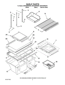 03 - Shelf Parts parts for Whirlpool Refrigerator M0RXEMMWS00 from AppliancePartsPros.com