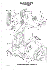 03 - Bulkhead Parts parts for Whirlpool Dryer CGDS832VQ1 from AppliancePartsPros.com