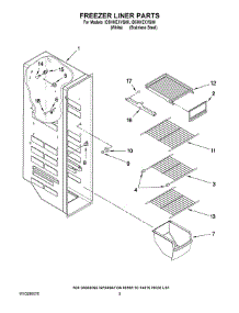 04 - Freezer Liner Parts parts for Whirlpool Refrigerator ID5HHEXVQ00 from AppliancePartsPros.com