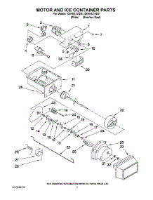 05 - Motor And Ice Container Parts parts for Whirlpool Refrigerator ID5HHEXVQ00 from AppliancePartsPros.com