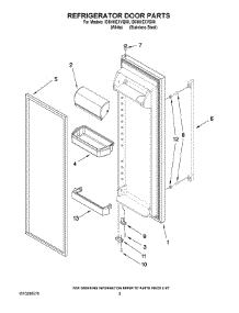 06 - Refrigerator Door Parts parts for Whirlpool Refrigerator ID5HHEXVQ00 from AppliancePartsPros.com