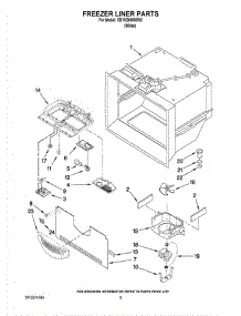 03 - Freezer Liner Parts parts for Whirlpool Refrigerator CB19G6W00W5 from AppliancePartsPros.com