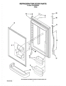 04 - Refrigerator Door Parts parts for Whirlpool Refrigerator CB19G6W00W5 from AppliancePartsPros.com