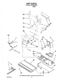 07 - Unit Parts parts for Whirlpool Refrigerator CB19G6W00W5 from AppliancePartsPros.com