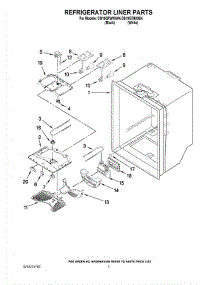 04 - Refrigerator Liner Parts parts for Whirlpool Refrigerator CB19G7W00W4 from AppliancePartsPros.com