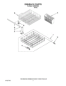06 - Dishrack Parts parts for Whirlpool Dishwasher IUD4000WQ0 from AppliancePartsPros.com