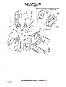 03 - Bulkhead Parts parts for Whirlpool Dryer CEDS832VQ1 from AppliancePartsPros.com
