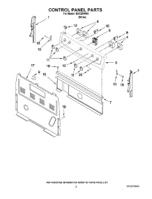 02 - Control Panel Parts parts for Whirlpool Range IER320WW0 from AppliancePartsPros.com