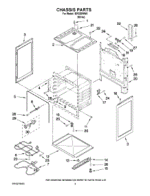 03 - Chassis Parts parts for Whirlpool Range IER320WW0 from AppliancePartsPros.com