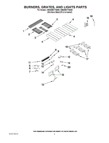 02 - Burners, Grates, And Lights Parts parts for Kitchenaid Grill KBSS361TSS00 from AppliancePartsPros.com