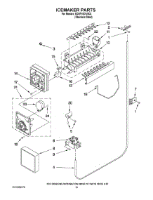 12 - Icemaker Parts parts for Whirlpool Refrigerator ED5PVEXVS02 from AppliancePartsPros.com