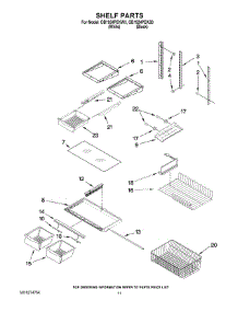 06 - Shelf Parts parts for Whirlpool Refrigerator GB1924PEKW3 from AppliancePartsPros.com