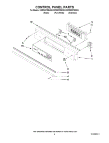 05 - Control Panel Parts parts for Kitchenaid Range KERS807SBS03 from AppliancePartsPros.com