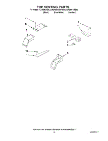 07 - Top Venting Parts parts for Kitchenaid Range KERS807SBS03 from AppliancePartsPros.com