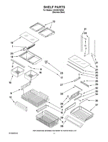 07 - Shelf Parts parts for Whirlpool Refrigerator IX5HHEXWS02 from AppliancePartsPros.com