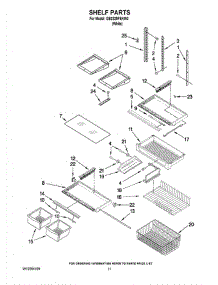 06 - Shelf Parts parts for Whirlpool Refrigerator GB2225PEKW3 from AppliancePartsPros.com