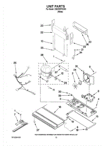 07 - Unit Parts parts for Whirlpool Refrigerator GB2225PEKW3 from AppliancePartsPros.com