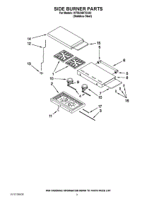 06 - Side Burner Parts parts for Kitchenaid Grill KFRU368TSS00 from AppliancePartsPros.com