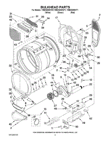 03 - Bulkhead Parts parts for Whirlpool Dryer YMEDE500VP1 from AppliancePartsPros.com