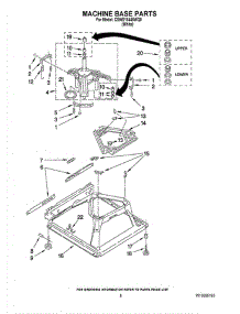 05 - Machine Base Parts parts for Whirlpool Washer CSWS16445WQ0 from AppliancePartsPros.com