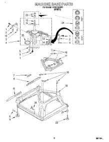06 - Machine Base parts for Whirlpool Washer LBR2132BW1 from AppliancePartsPros.com